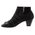 Фото #4 товара Trotters Maris T1867-001 Womens Black Wide Leather Ankle & Booties Boots 6