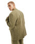 Viggo malacia checked suit jacket in khaki Зеленый, Chest 42 - фото #5