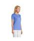 ფოტო #5 პროდუქტის Women's Relaxed Supima Cotton Short Sleeve Crewneck T-Shirt