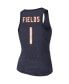 Фото #4 товара Women's Threads Justin Fields Navy Chicago Bears Player Name and Number Tri-Blend Tank Top