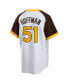 ფოტო #4 პროდუქტის Men's Trevor Hoffman White San Diego Padres Home Cooperstown Collection Player Jersey