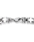 ფოტო #2 პროდუქტის Men's Cross Link Bracelet in Stainless Steel