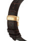 ფოტო #5 პროდუქტის Men's Swiss Tradition Brown Leather Strap Watch 42mm