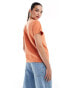 Wrangler logo t-shirt in orange