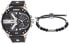 Diesel Men's Analogue Quartz Watch with Leather Strap DZ7313