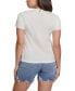 ფოტო #2 პროდუქტის Women's Cotton Diamanté Graphic Crewneck Tee