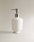 Ceramic bathroom soap dispenser