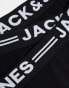 Фото #7 товара Jack & Jones 3 pack trunk with black waistband in black