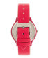 ფოტო #3 პროდუქტის Unisex Jubilee Hot Pink Leatherette Strap Watch 36mm