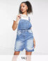 Фото #1 товара Parisian Tall denim dungaree dress in light blue