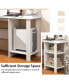 L-shaped Corner Computer Desk Home Office Writing Workstation with Storage Shelves