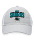 Фото #4 товара Men's Heather Gray, White San Jose Sharks Team Trucker Snapback Hat