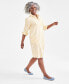Фото #3 товара Women's Cotton Striped Shirtdress, Regular & Petite, Created for Macy's