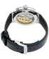 Men's Automatic Presage Black Leather Strap Watch 40.5mm
