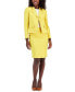ფოტო #1 პროდუქტის Women's Check Three-Button Jacket & Skirt Suit, Regular and Petite Sizes