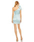 ფოტო #2 პროდუქტის Women's Ieena One Shoulder Puff Sleeve Ruched Dress