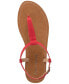 Фото #3 товара Women's Krisleyy T Strap Thong Flat Sandals, Created for Macy's
