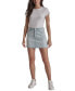 Women's Printed High-Rise Denim Miniskirt