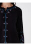 Фото #4 товара LCW Bağlamalı Yaka Baskılı Uzun Kollu Kadın Bluz