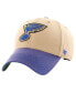 ფოტო #3 პროდუქტის Men's Khaki, Blue Distressed St. Louis Blues Dusted Sedgwick MVP Adjustable Hat
