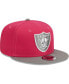 Men's Pink, Gray Las Vegas Raiders 2-Tone Color Pack 9FIFTY Snapback Hat