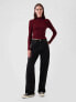 Фото #2 товара Modern Rib Cropped Mockneck Shirt