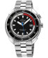 ფოტო #1 პროდუქტის Men's Squalo Silver-Tone Stainless Steel Watch 46mm