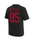 ფოტო #2 პროდუქტის Big Boys George Kittle Black San Francisco 49ers Super Bowl LVIII Player Name and Number T-shirt