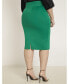 ფოტო #3 პროდუქტის Plus Size Neoprene Pencil Skirt