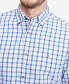 ფოტო #3 პროდუქტის Men's Flex Small Check Long-Sleeve Button-Down Shirt