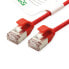 ROTRONIC-SECOMP U/FTP DataCenter Patchk. Kat6A/Kl. EA LSOH Slim rot 0.3m - Cable - Network