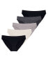 Фото #1 товара Women's Rosanne 5 Pack Seamless Soft Touch Fabric Brief Panties