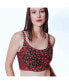 ფოტო #5 პროდუქტის Women's Black and Red Hand Tie Dye Palazzo Pantsuit with Hand Embroidered Blouse and Jacket