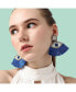 Фото #3 товара Women's Evil Eye Tassel Drop Earrings