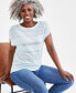 Фото #1 товара Women's Lurex Mixed-Stitch Dolman-Sleeve Sweater, Created for Macy's