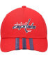 Фото #3 товара Men's Red Washington Capitals Locker Room Three Stripe Adjustable Hat