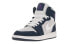 Фото #3 товара Air Jordan 1（GS）耐磨复古高帮篮球鞋 灰蓝 / Кроссовки Jordan Air Jordan 332148-117