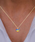 Фото #2 товара Enamel Bird 18" Pendant Necklace in 14k Gold