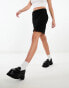 ONLY tailored notch front mini skirt in black