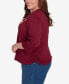 Plus Size Classic Falling Leaves Top
