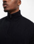 French Connection soft touch half zip jumper in navy