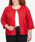 Фото #1 товара Plus Size Park Place Gold Tone Embellished Faux Suede Jacket