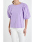 Фото #1 товара Women's Poplin Sleeve Combo T-shirts