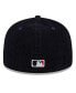 Фото #2 товара Men's Navy Boston Red Sox Throwback Corduroy 59FIFTY Fitted Hat