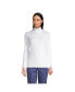 ფოტო #1 პროდუქტის Women's Supima Cotton Long Sleeve Turtleneck T-Shirt