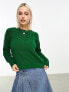 Фото #2 товара JJXX ribbed knit crew neck jumper in green