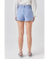 Women's Belted Mini Shorts