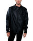 Big & Tall Faux Leather Iconic Racer Jacket