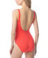 Фото #3 товара Lace-Up One-Piece Swimsuit