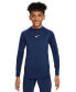 Big Boys Dri-FIT Long-Sleeve T-Shirt Бело-синий, S (8) - фото #1